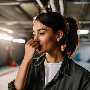 Musty smell inside a garage