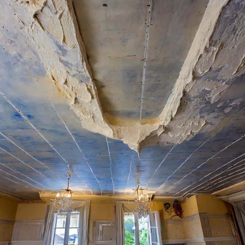 Sagging Drooping Ceiling Water Damage