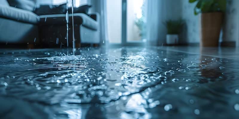Protecting Your Apartment from Water Damage: The Importance of Property Insurance and Safety Precautions. Concept Home Insurance, Water Damage, Safety Precautions, Property Protection