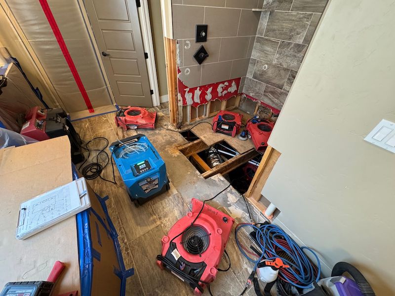 Red Truck Water Dryers Water Damage