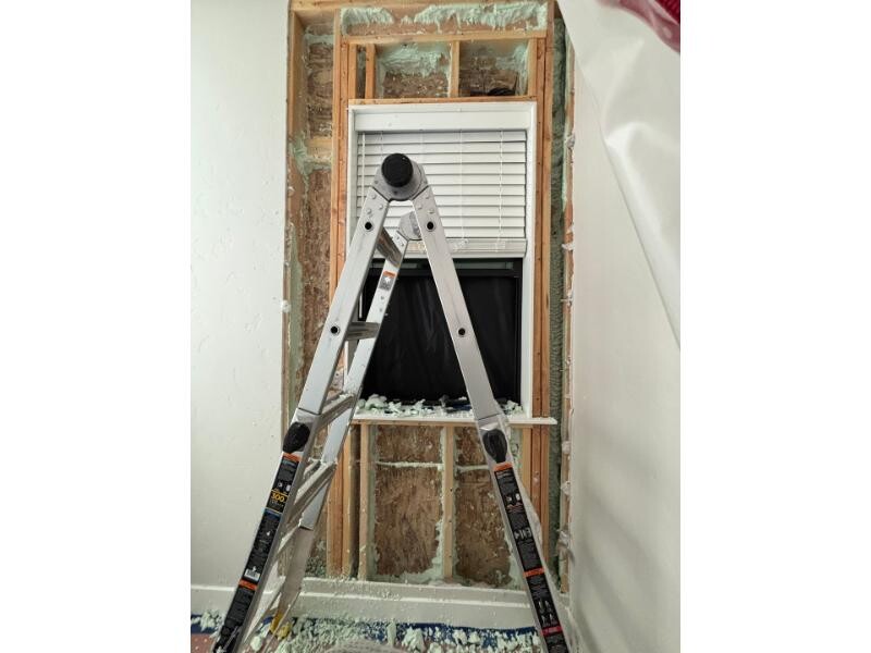 window sealing improper leads to water damage