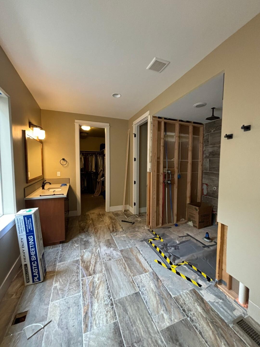cleaning up after a plumbing emergency