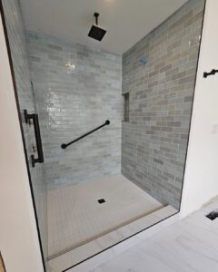 Shower in full restoration project