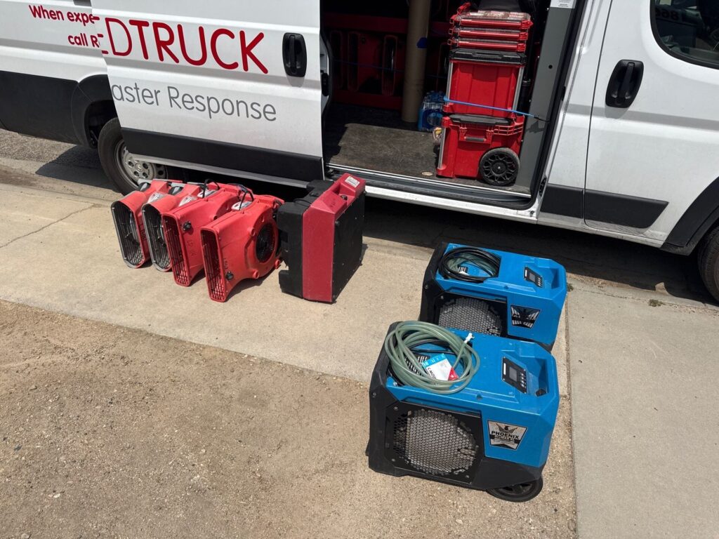 Red Truck Hazardous cleanup