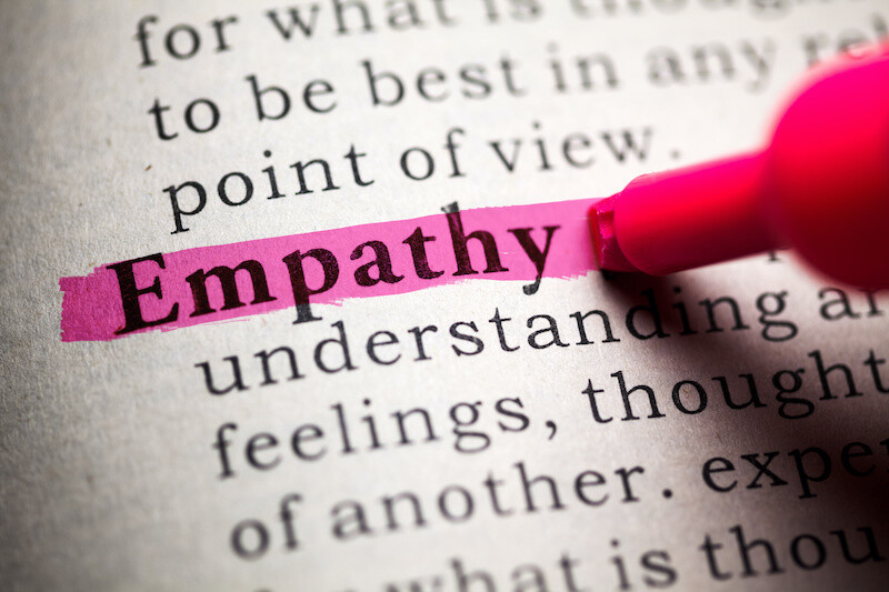 Fake Dictionary, definition of the word empathy.