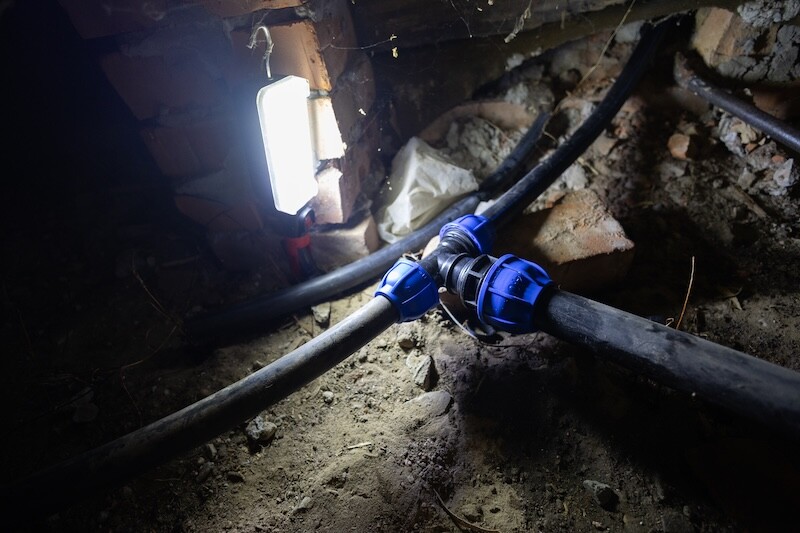 Basement water pipes with a black plastic adapter joining multiple lines, lit by a work light during repair or installation, showing close-up plumbing maintenance in a home.. SSUCv3H4sIAAAAAAAACmxRQU7DMBD8i88pitskTXMFCXHgyKlGaBM7iakTR7ZTVFWVUH/CI5AQAt6Q/oi1W26cPDvenfGs96QEKytS7IlUarTOgJO6J0UcESN6LkyAW7PI4oBAhkNw6bSRoEJVgqvaHjpBin5U6hAR68CNVlgUxqoCJxpsD/Wf43rveVIQgu1j6cEh+od7RNNG9NXOa6GYEUpAkF7j1ebFCdNdfGDkUnuLra5AIbnwpBzAwF/LYGQl++ZcaNf6gGiqx96Z3dlYaT1AqTBMjSIiIi1Yiw38QvhAuCndnUV67fxj/CTHnIjoIomTOM+S+TJLkiyl1McJG2klDnojP4mw2kh+eZlEfZLlK5FyCrOY5vUsSfh8tqKinmVlGtcxrfM69WLjoDRw57PiZK1NF7ZmwOI2QgTMP4BrkbwuGHuwwljG8EcMYzfCbpweGJveTsfpZ/qcPhg7vU7v0xdW36cjY3f3t0/LJc2unoeGHH4BAAD//wMAfuQBWSUCAAA=