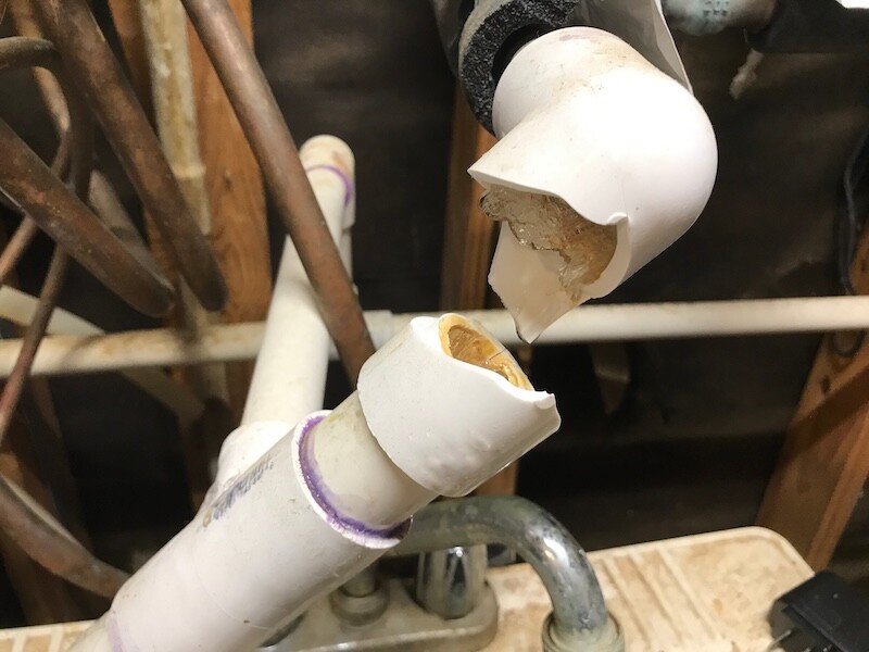 Document burst pipe damage