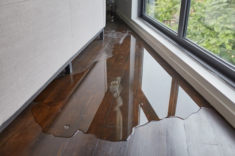 Living Room Burst Pipe