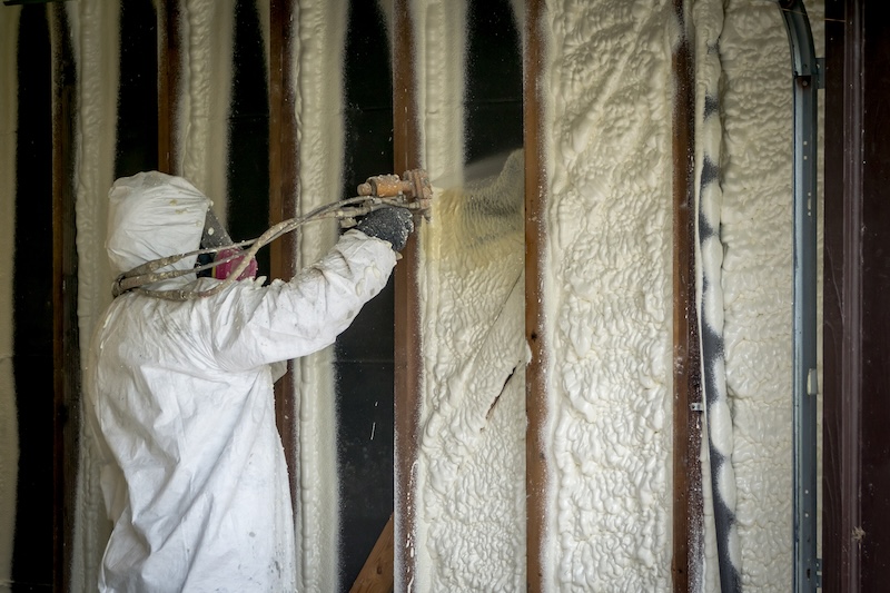 Spray foam insulation water damage